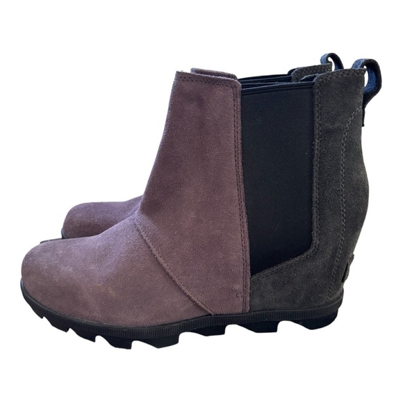 SOREL Joan of Arctic Suede Wedge II Boots - Picture 1 of 6